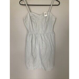 Loft Seer Sucker Dress New Size 0 Blue Striped
